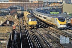 Two BR class 33 locos + Eurostar, Wandsworth Road