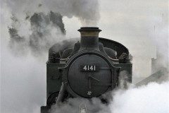 Preserved GWR ‘Prairie’ tank no.4141, at GCR