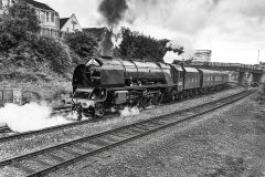LMS 6233 leaves Plymouth with 1Z85 Par - Bristol-Temple-Meads