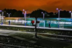 800020 at Plymouth, the night express