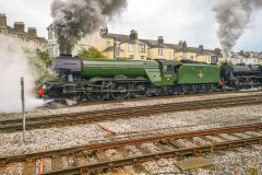 60103 'Flying-Scotsman' & 44871 departing Plymouth