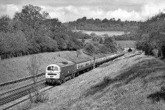 Bo-Bo electric E5007 leaving Sevenoaks Tunnel, 1968